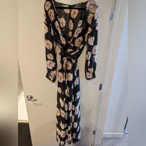 EUC Xtaren chiffon floral maxi dress 2X